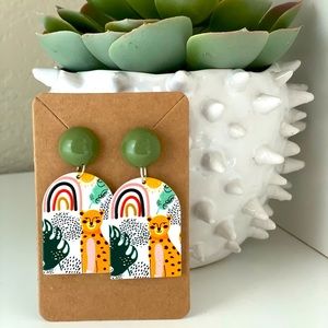 Cheetah 🐆 Print/ Pattern Drop Earrings